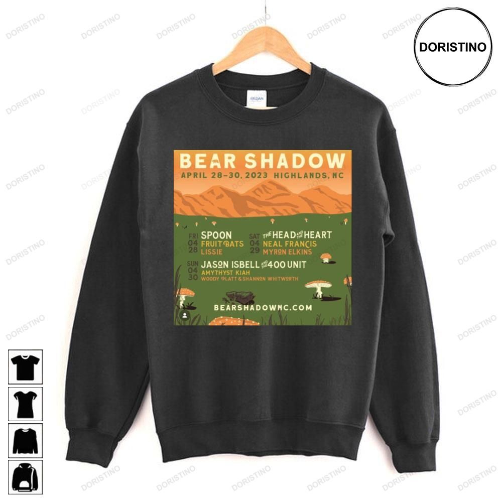 April 2023 Tour Bear Shadow Festival Limited Edition T-shirts